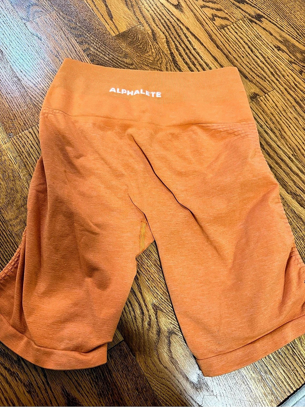 Alphalete Amplify Biker Shorts Orange